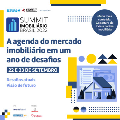 Summit Imobiliário Brasil 2022 acontece nos dias 22 e 23/9
